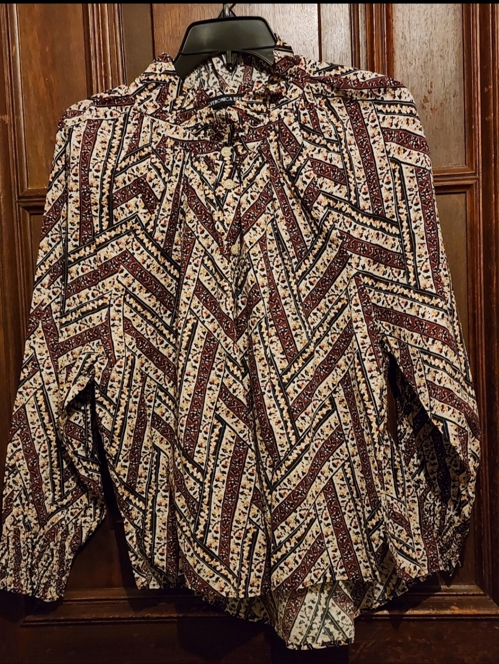 Veronica Beard Calisto Floral-Print Blouse-3X- $398.00